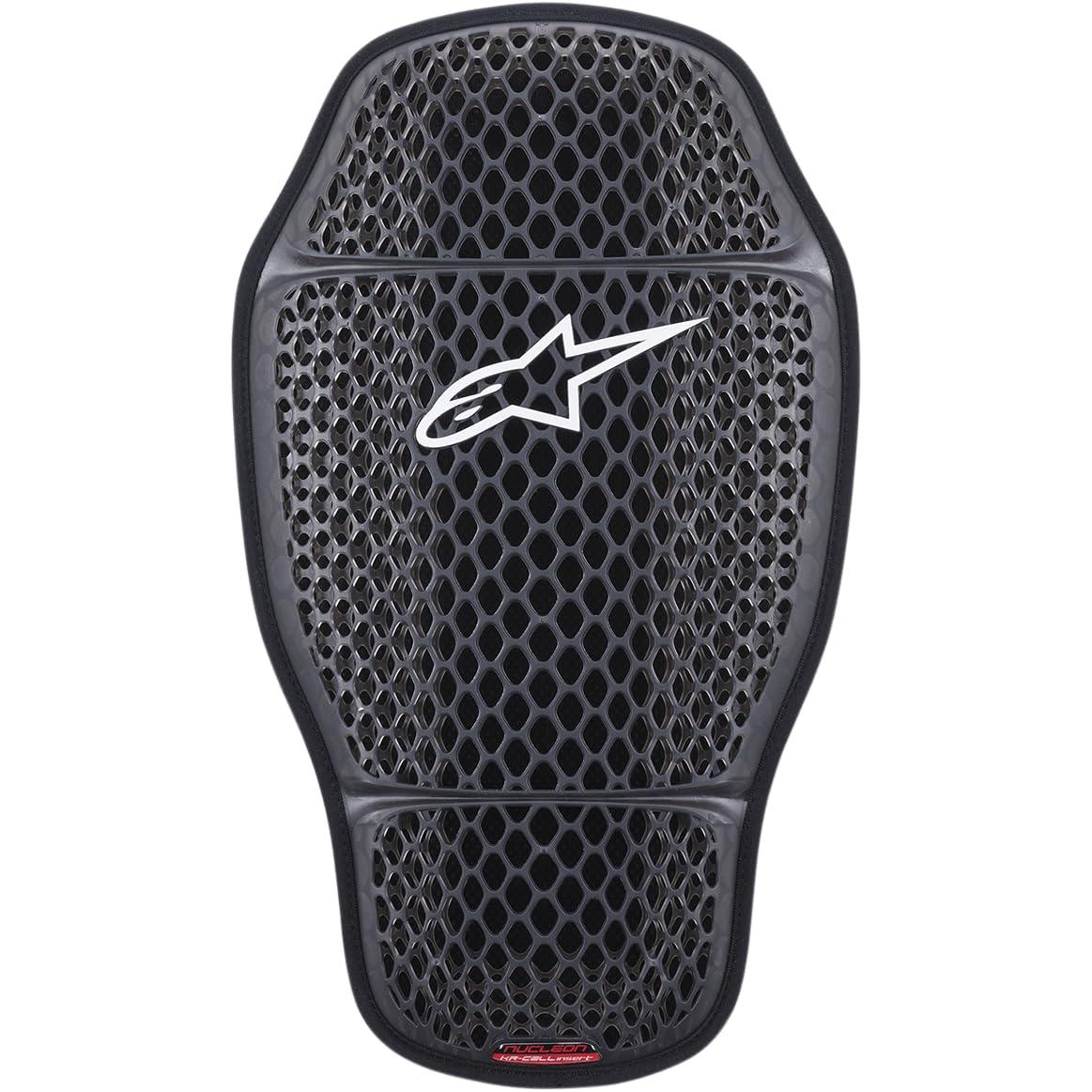 Alpinestars Nucleon Kr-Celli front view showing slim fit and transparent smoke finish for discreet protection