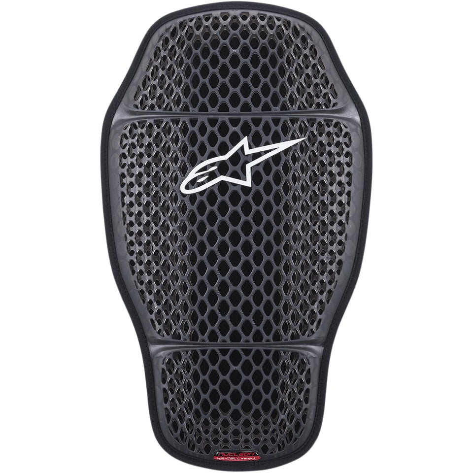 Alpinestars Nucleon Kr-Celli front view showing slim fit and transparent smoke finish for discreet protection