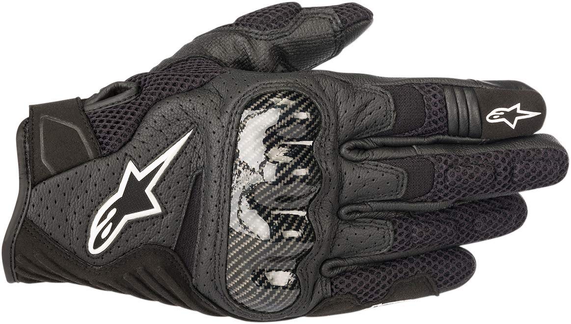 Alpinestars SMX-1 Air V2 front profile showing ventilated mesh and leather for cool comfort