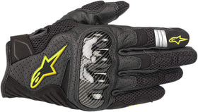 Alpinestars SMX-1 Air V2 front view showing ventilated mesh and leather, improves cooling