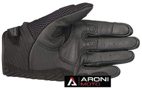 Alpinestars SMX-1 Air V2 on motorcycle hand demonstrating grip and control advantage