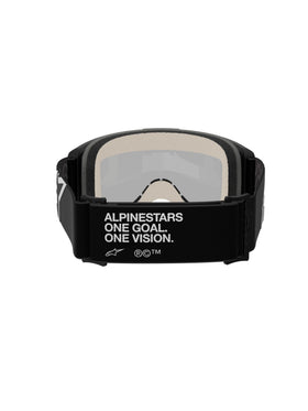 Alpinestars Vision 5 strap and 17mm multi-layer foam detail showing silicone traction and comfort