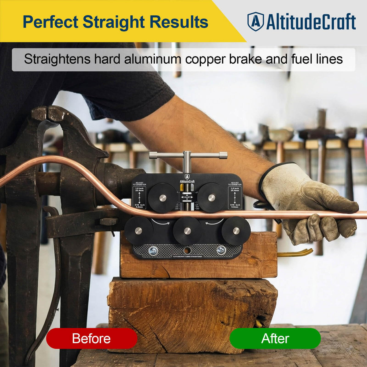 AltitudeCraft rollers closeup highlighting acetal rollers that protect tubing finish