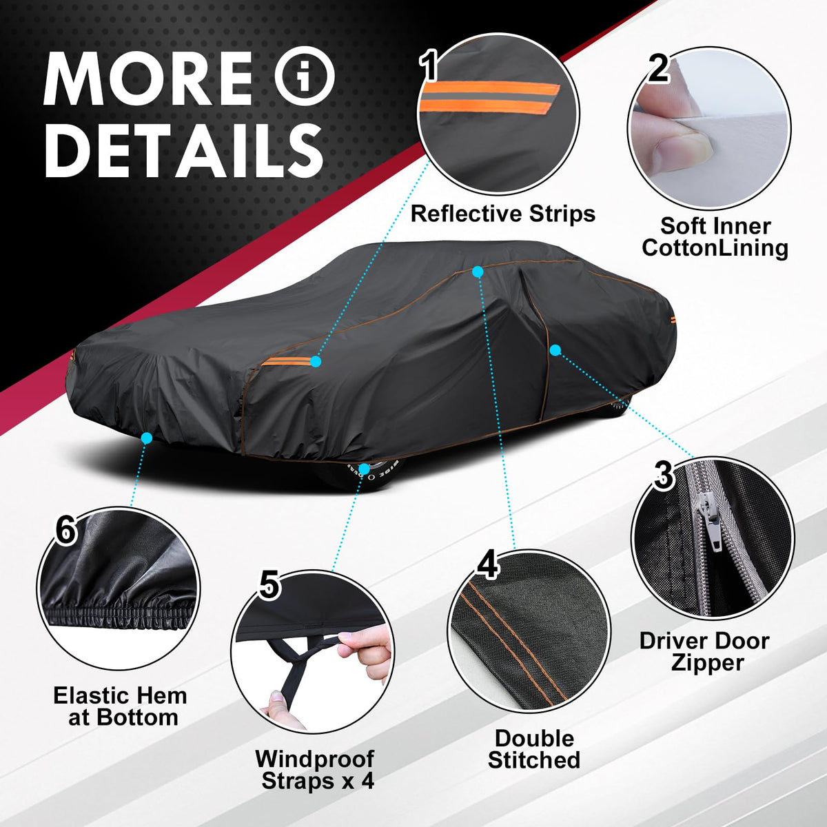 AltoCover driver-side zipper open for quick entry benefit