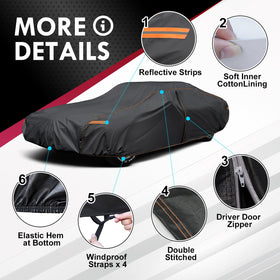 AltoCover driver-side zipper open for quick entry benefit