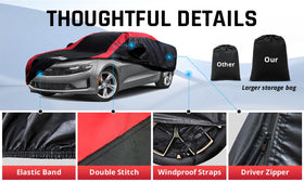 AltoCover Camaro red racing stripe detail adding sporty appearance