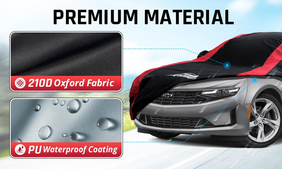 AltoCover Camaro side zipper view offering quick door access benefit