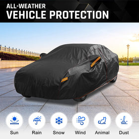 AltoCover close-up of six-layer fabric showing durable weatherproof construction