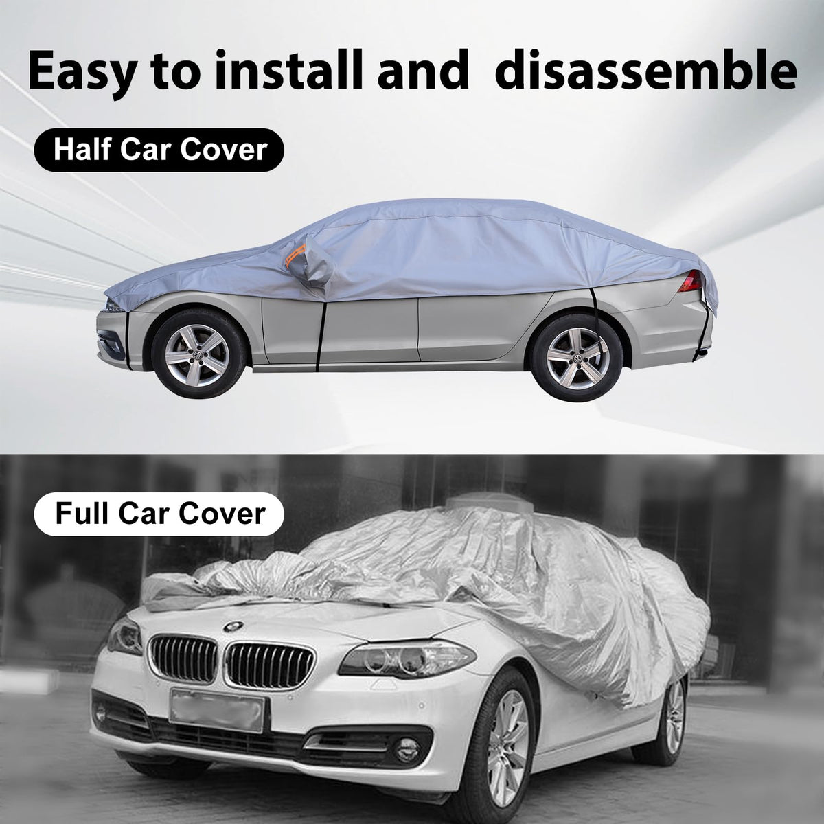 AltoCover folded compact storage in trunk showing portability and space saving