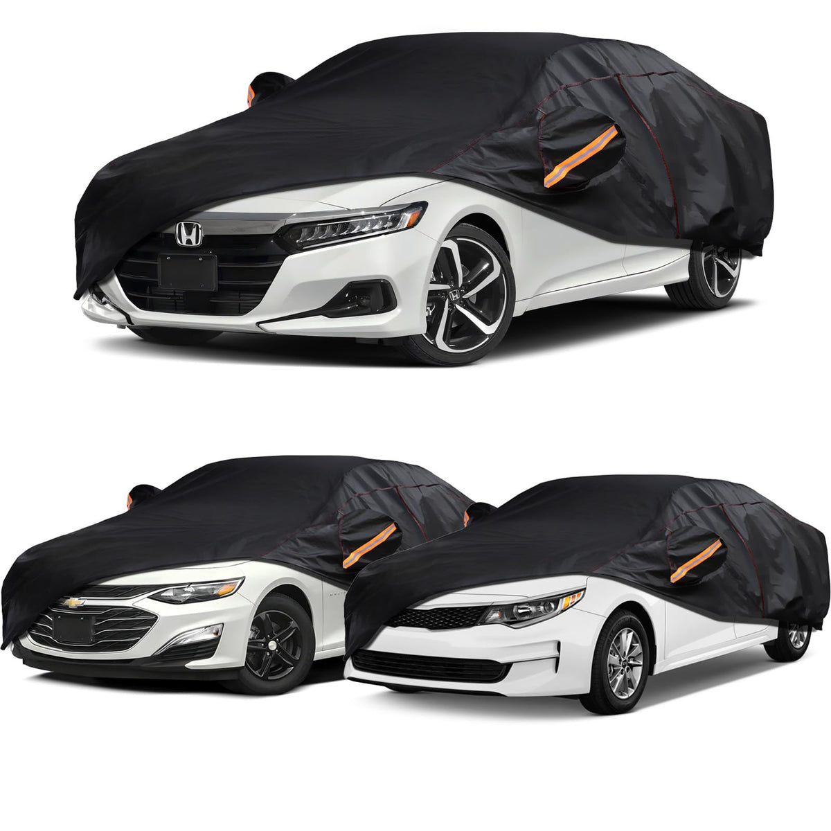 AltoCover front profile on Chevy Malibu showing tailored fit and protection