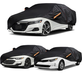 AltoCover front profile on Chevy Malibu showing tailored fit and protection