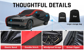 AltoCover fitted on Challenger in driveway protecting paint and resisting weather