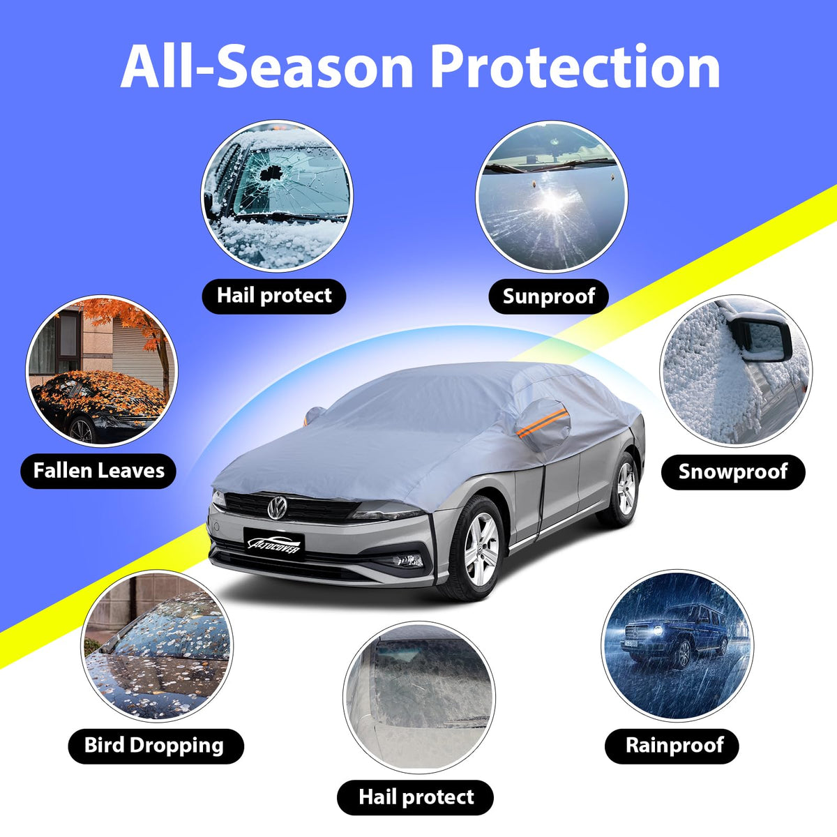 AltoCover in use on an SUV demonstrating easy one-person installation and weather defense