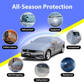 AltoCover in use on an SUV demonstrating easy one-person installation and weather defense