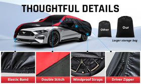 AltoCover wheel strap attachment securing cover tightly to wheels