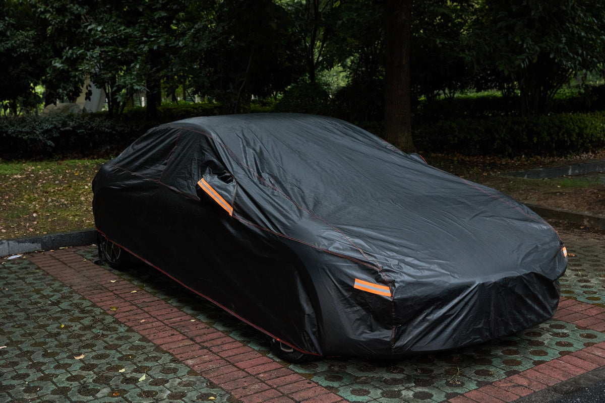 AltoCover on vehicle for scale showing full coverage and secure fit