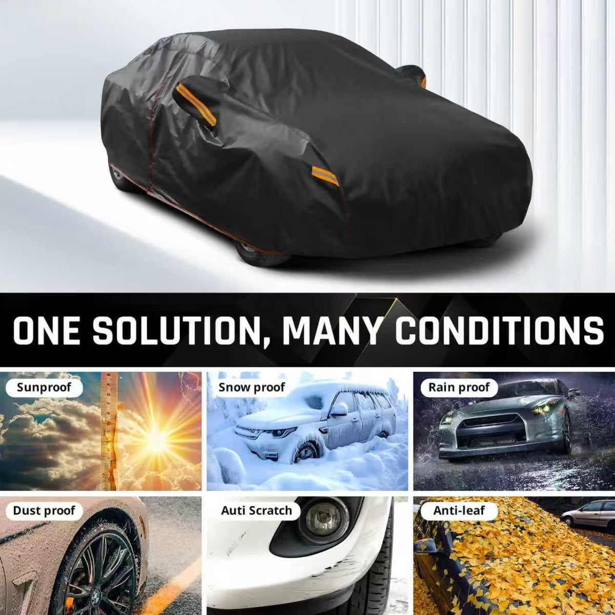 AltoCover folded in storage bag with straps for compact transport and organization