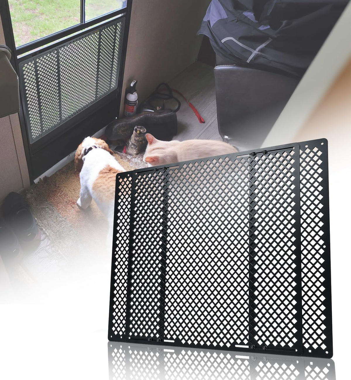 Altyostar front view mounted on RV door showing secure protection and improved durability