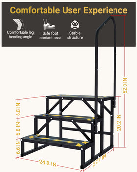Altyostar steps stored in garage showing portable storage convenience benefit