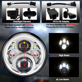 AlyoNed 4.5-inch fog lights close-up highlighting compact design and improved visibility