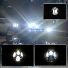 AlyoNed beam pattern at night on road showing bright, focused illumination benefit