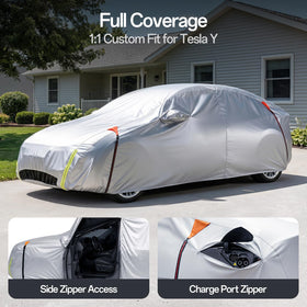 AMADAW cover driver-side zipper open for easy access benefit