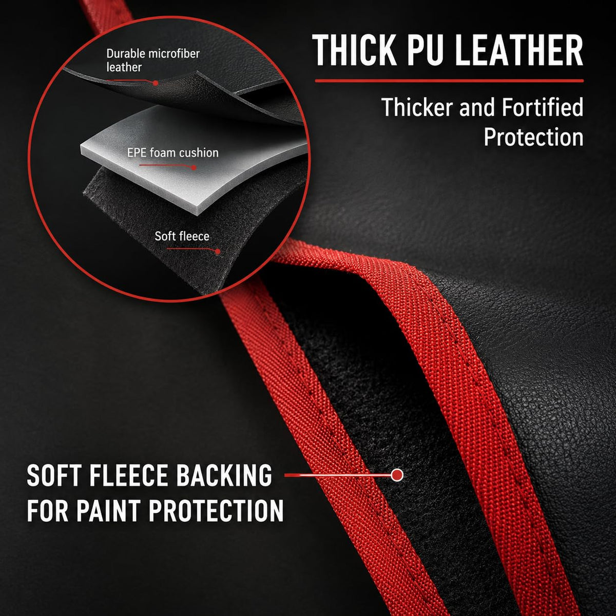 AMALOOT synthetic-leather top texture protecting against spills and stains