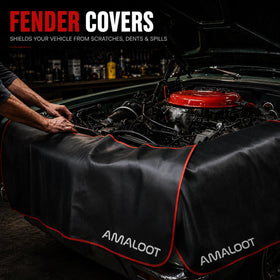 AMALOOT soft microfiber backing preventing paint abrasion and scuffs