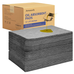 Amasorb front packaging showing pack of 100 pads and product benefits