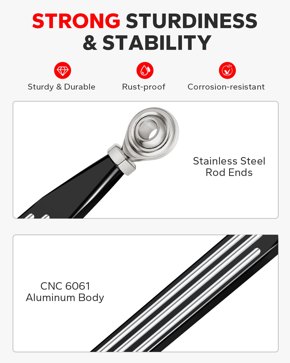 Amazicha black anodized finish detail enhancing corrosion resistance
