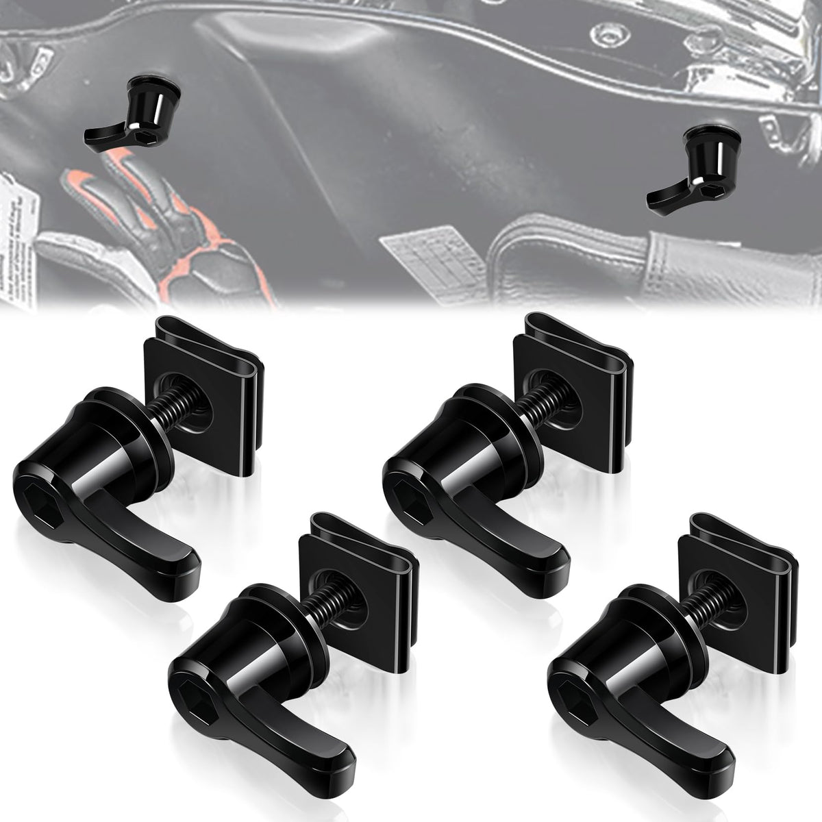 Amazicha bolt kit front view showing complete hardware and secure design benefit
