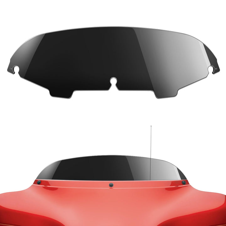 Amazicha front view of black batwing splitter showing sleek profile and improved airflow