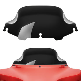 Amazicha front view wave windshield shows sleek low-profile and airflow benefit