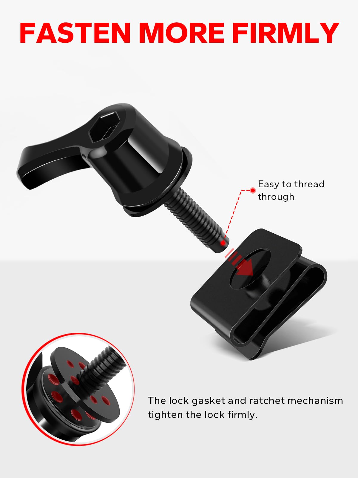 Amazicha installed on Harley saddlebag demonstrating theft-deterrent benefit