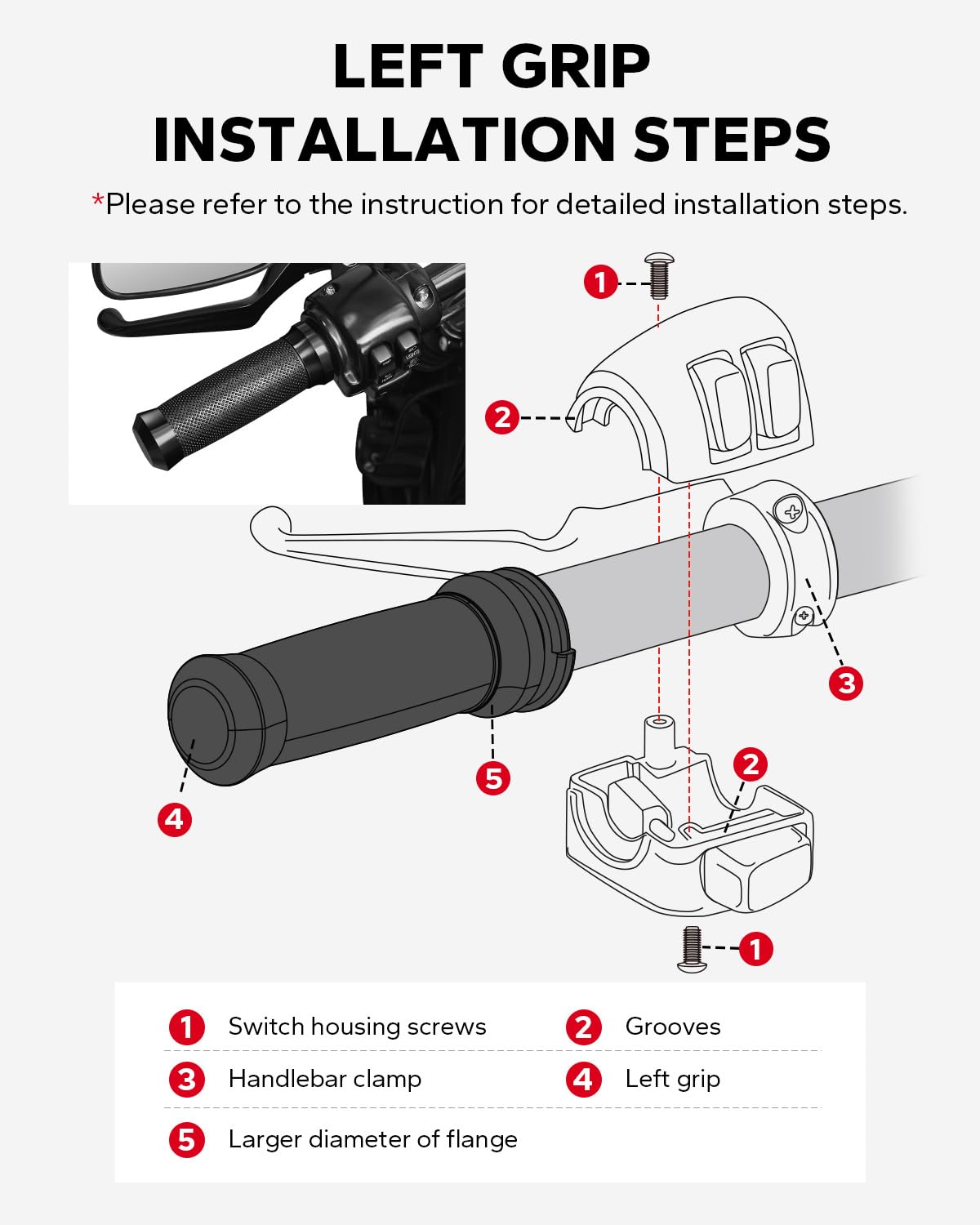 Amazicha instruction sheet and packaging included for straightforward installation