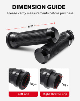 Amazicha left and right grip pair displayed to show matching texture and finish