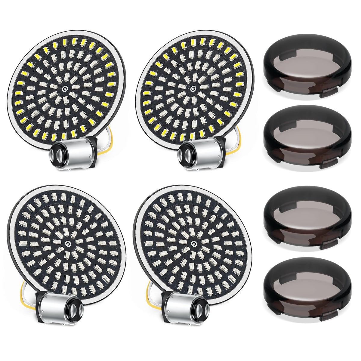 Amazicha package contents showing two front, two rear signals and four covers