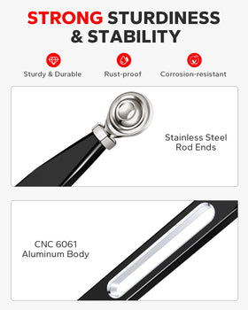 Amazicha rod end and bearing detail demonstrating smoother, easier shifting