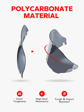 Amazicha scale comparison with stock windshield shows size and fit advantage