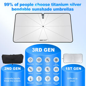 AMAZKER close-up of titanium-silver fabric reflecting sunlight and cooling