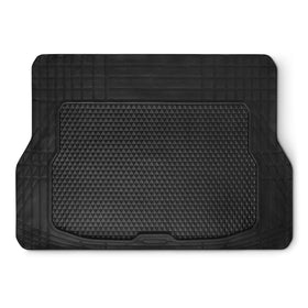 Amazon Basics cargo liner front packaging showing full coverage and durable material