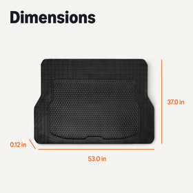 Amazon Basics cargo liner rinsed clean and drying to show easy maintenance