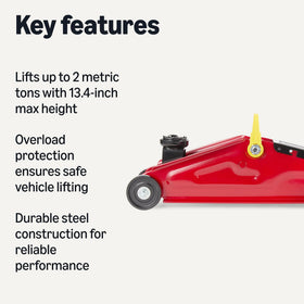 Amazon Basics close-up of hydraulic ram and safety valve, clear inspection