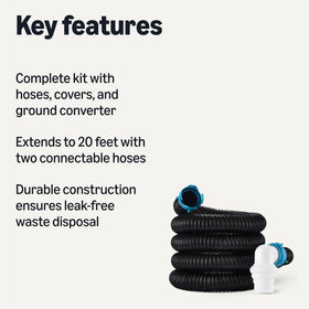 Amazon Basics close-up of hose connection showing secure, leak-resistant fitting