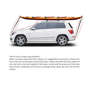 Amazon Basics cross rails on parked SUV in outdoor setting ideal for adventure gear transport