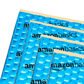 Amazon Basics reflective foil close-up showing heat reflection benefit