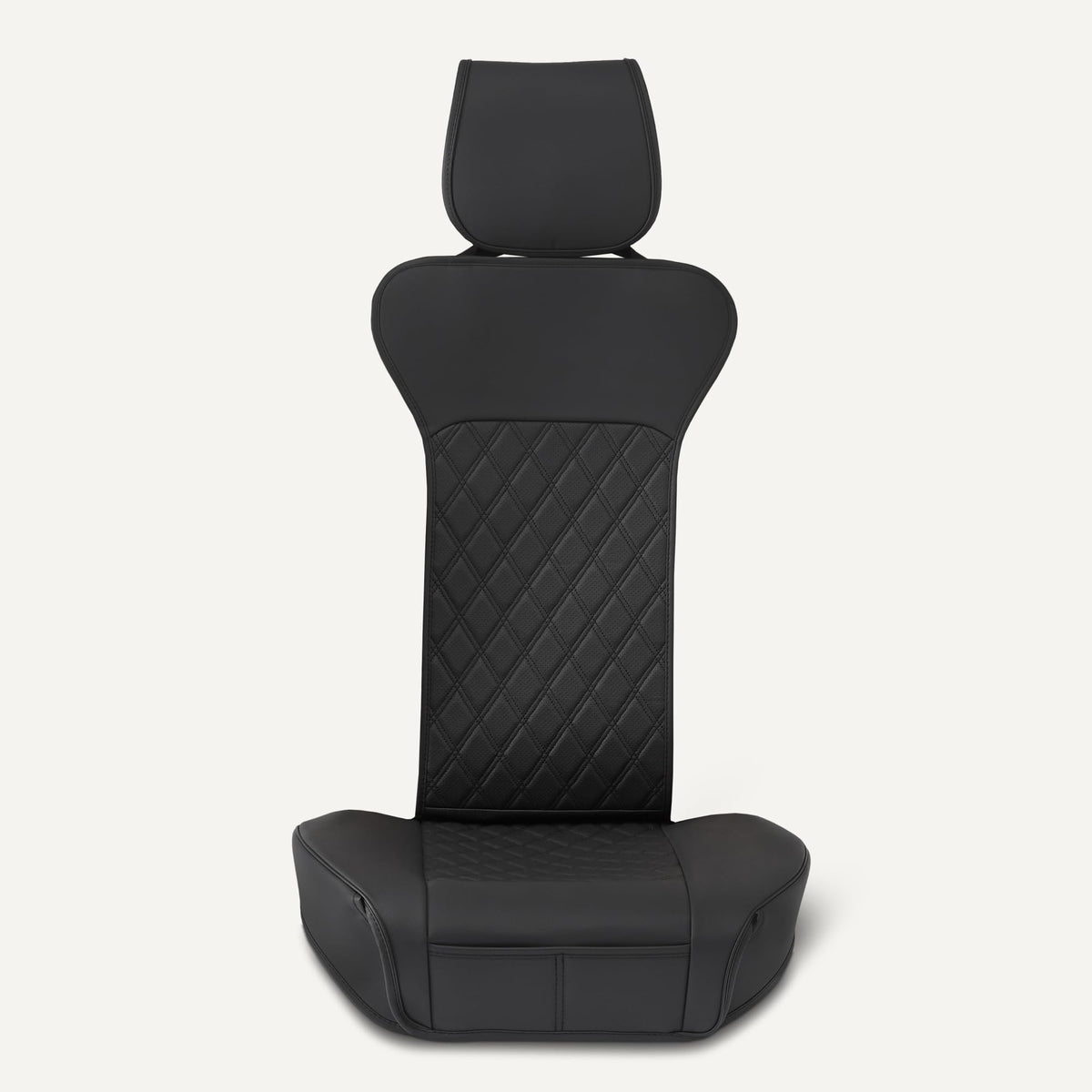 Amazon Basics installation in car with straps attached for secure fit