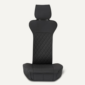 Amazon Basics installation in car with straps attached for secure fit