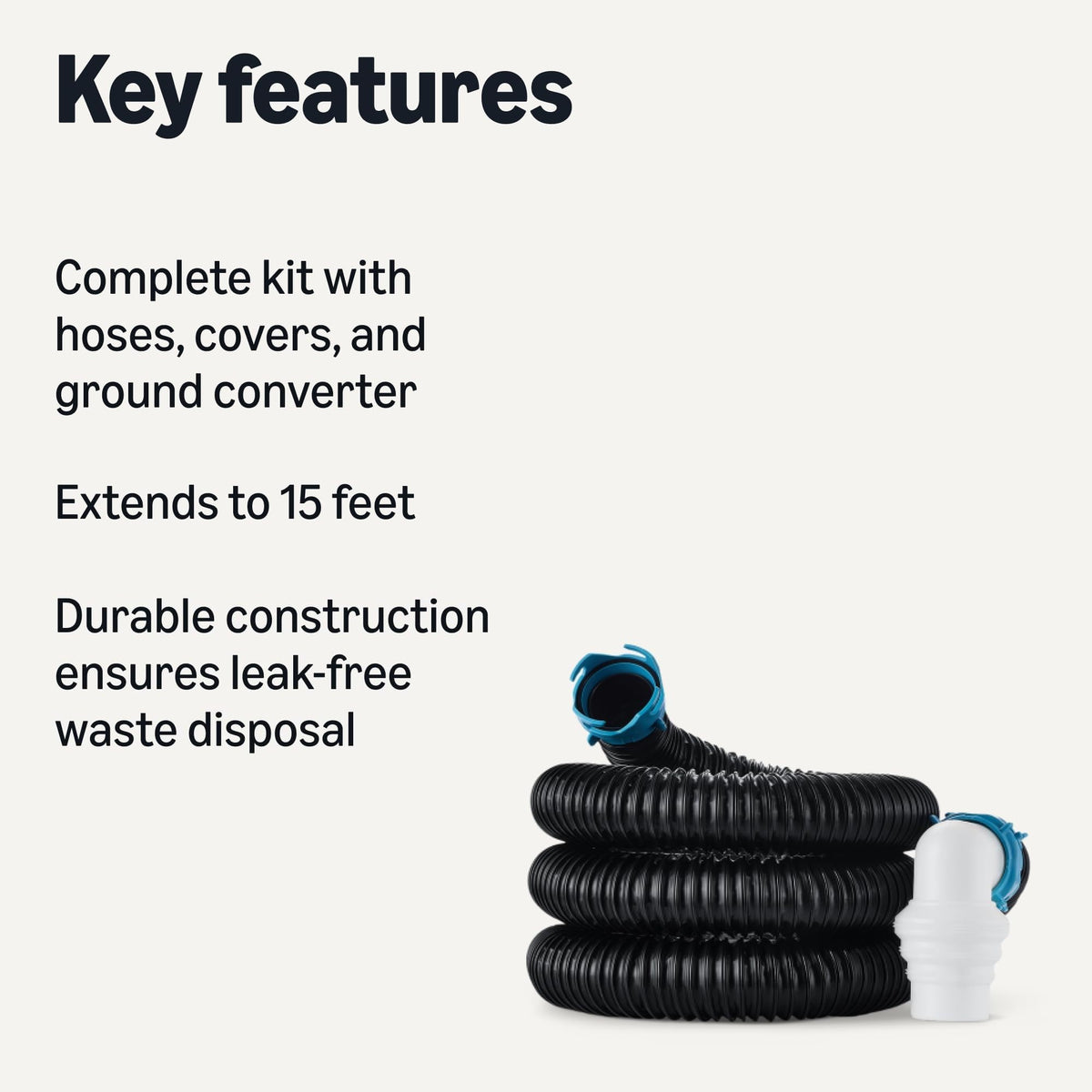 Amazon Basics close-up of 90-degree four-in-one ground converter demonstrating secure fit