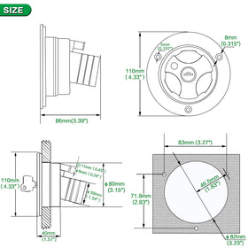 Ambuker textured face and clear nozzle markings aiding easy identification benefit